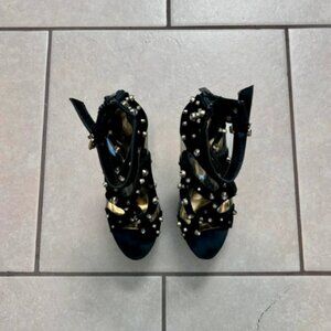 Studded Platform Heels